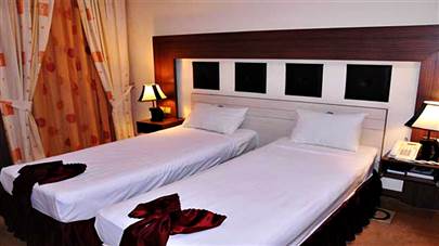 اتاق دو تخته هتل آپارتمان هشت بهشت اصفهان